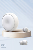 Стерео Bluetooth безжични слушалки със зареждащ кейс XO G1 TWS Earbuds бял